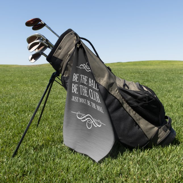 Serviette De Golf Funny Be the Ball Be the Club ... (Vert)