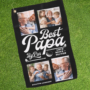 Serviette De Golf Funny Golfer meilleur papa par par photo   FÊTE DE