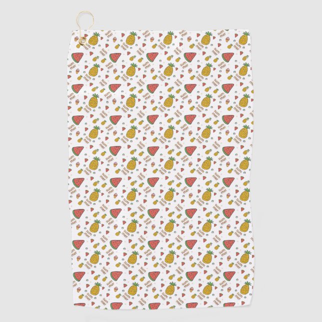 Serviette De Golf funny pineapp (Devant)