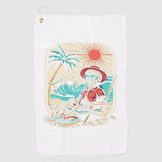 Serviette De Golf Funny Skeleton Summer