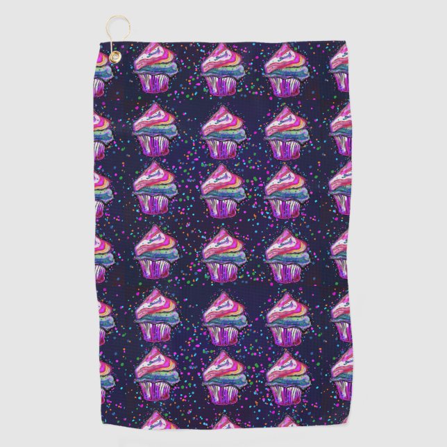 Serviette De Golf Gâteau d'anniversaire (Devant)