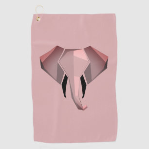 Serviette De Golf Géométrie Tête d'éléphant