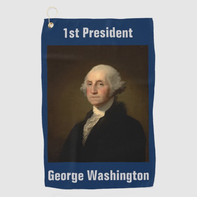 Serviette De Golf George Washington 1er président américain par Stua (Devant)