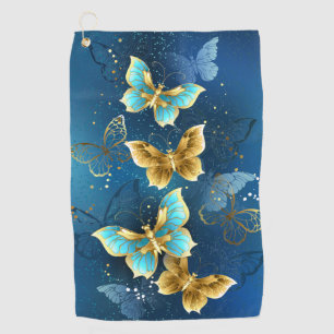 Serviette De Golf Golden butterflies