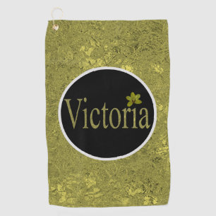 Serviette De Golf Golden Flecks Victoria Nom Design,