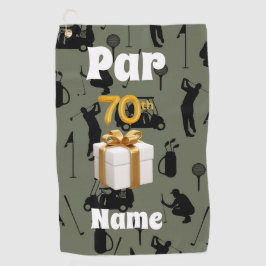 Serviette De Golf Golf 70e Anniversaire Par soixante-dix Golf voitur