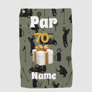 Serviette De Golf Golf 70e Anniversaire Par soixante-dix Golf voitur