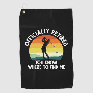 Serviette De Golf Golf à la retraite officielle