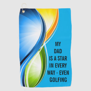 Serviette De Golf Golf avec la serviette du meilleur papa
