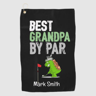 Serviette De Golf Golf Best Grandpa par Par avec Dinosaur Funny