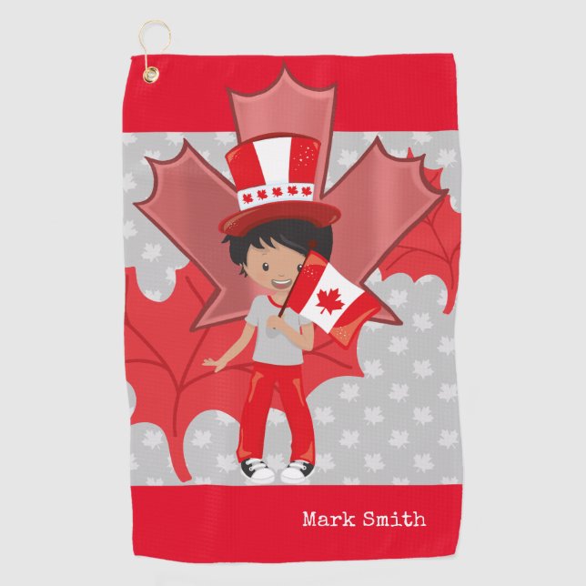Serviette De Golf Golf Canada   (Devant)