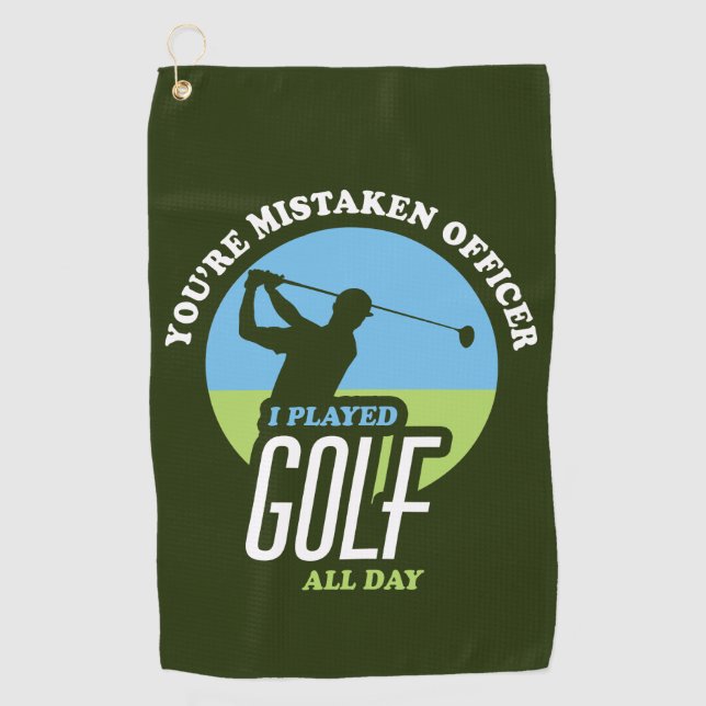 Serviette De Golf Golf Drôle Dire Pour Les Golfeurs (Devant)