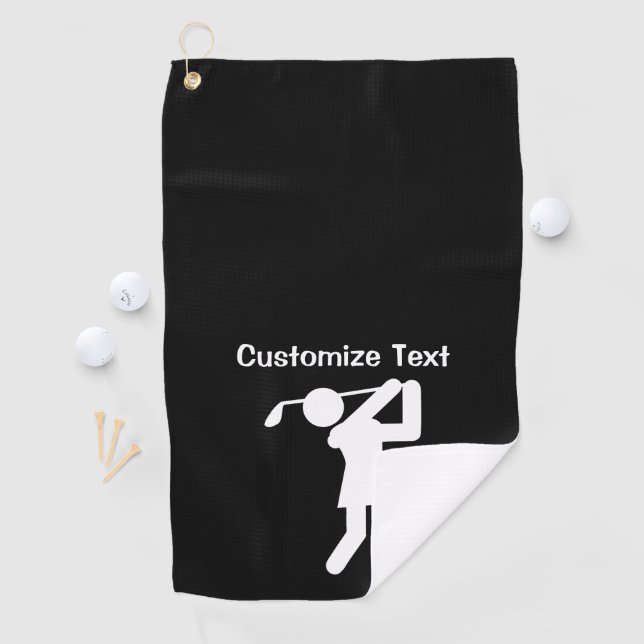 Serviette De Golf Golf féminin (En situation)