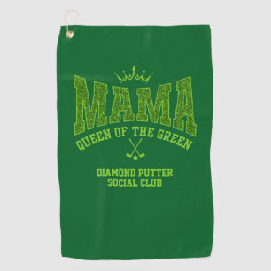 Serviette De Golf Golf féminin MAMA REINE DU VERT Personnalisé