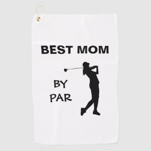 Serviette De Golf Golf Mommy Golfer Pun Fête des mères Meilleure mam