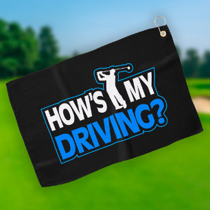 Serviette De Golf Golf Pun - Comment est ma conduite -