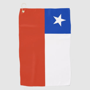 Serviette De Golf Golf Serviette avec drapeau du Chili