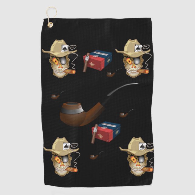 Serviette De Golf Golf Serviette Cigar (Devant)