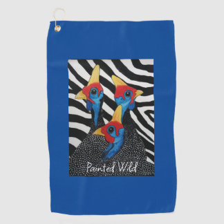 Serviette De Golf Golf Serviette Guinée Doigt Peint Wild