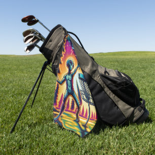 Serviette De Golf Golf sur disque Alien extraterrestrial