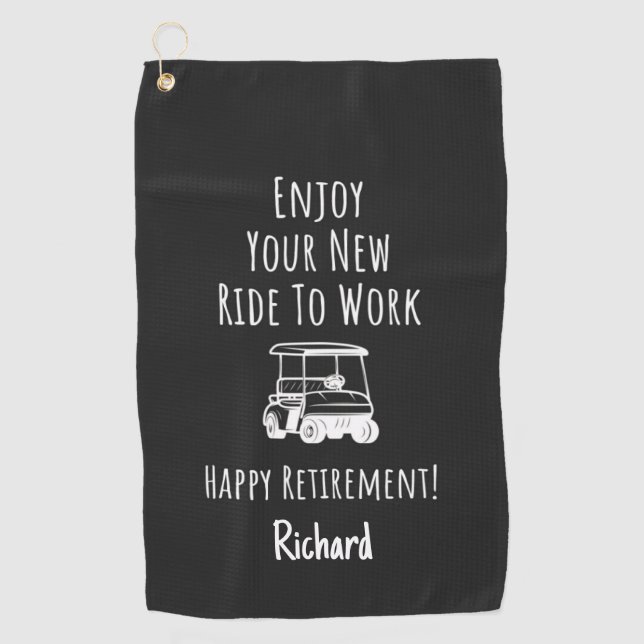 Serviette De Golf Golf Themed Retirement Gifts Funny Golfer Related  (Devant)