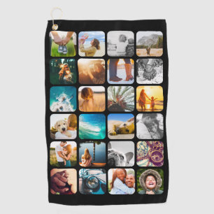 Serviette De Golf Golf Towel 24 Photo Modèle arrondi
