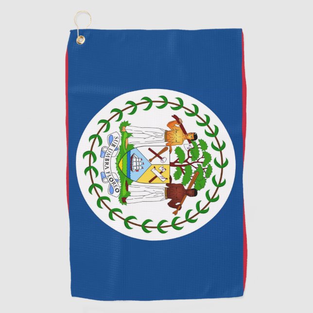 Serviette De Golf Golf Towel avec drapeau de Belize (Devant)