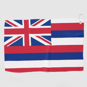 Serviette De Golf Golf Towel avec drapeau d'Hawaii, États-Unis