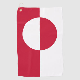 Serviette De Golf Golf Towel avec drapeau du Groenland