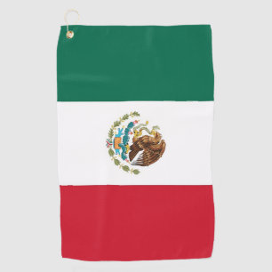 Serviette De Golf Golf Towel avec drapeau du Mexique