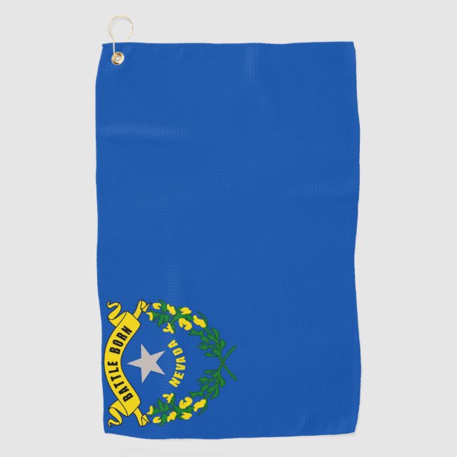 Serviette De Golf Golf Towel avec drapeau du Nevada (Devant)