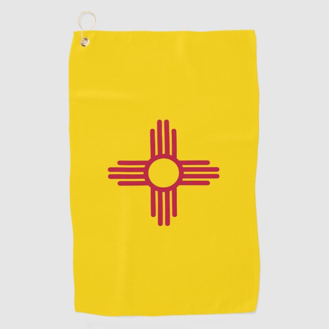 Serviette De Golf Golf Towel avec drapeau du Nouveau-Mexique (Devant)