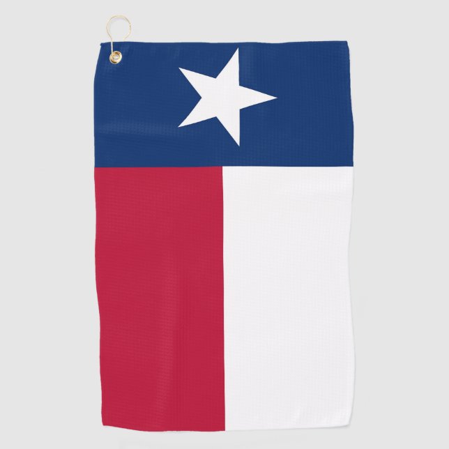 Serviette De Golf Golf Towel avec drapeau du Texas, USA (Devant)