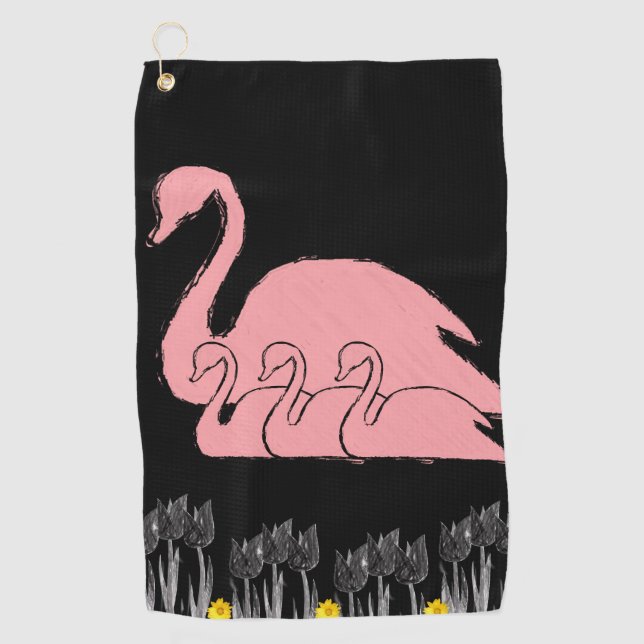 Serviette De Golf Golf Towel Floral (Devant)