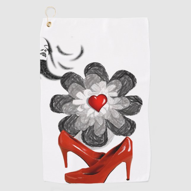 Serviette De Golf Golf Towel Floral (Devant)