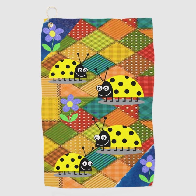 Serviette De Golf Golf Towel Floral (Devant)