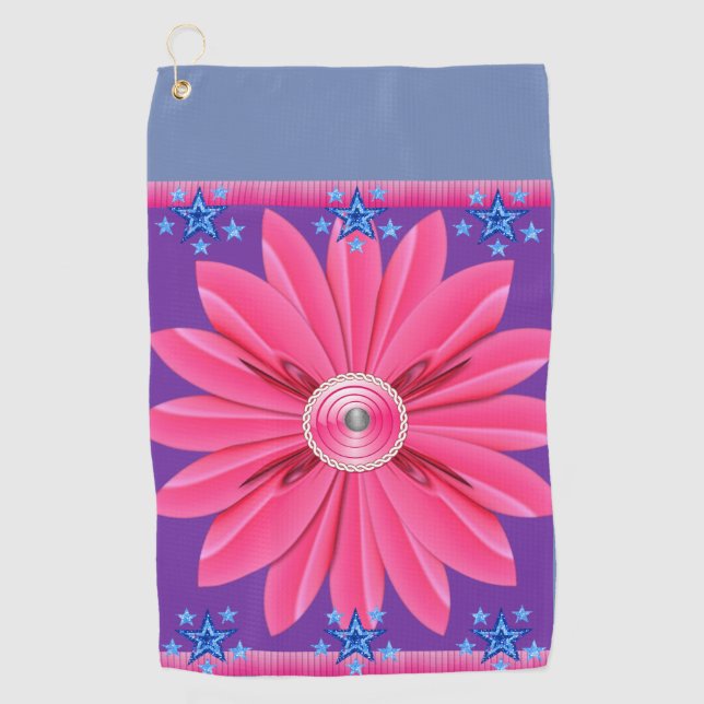 Serviette De Golf Golf Towel Floral (Devant)