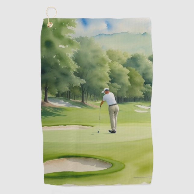Serviette De Golf Golfer Sport Golf Towel (Devant)