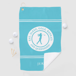 Serviette De Golf Golfeuse personnalisée Femmes Amusant Pro Sports É