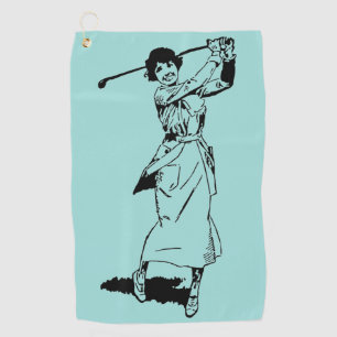 Serviette De Golf Golfeuse Vintage de 1921