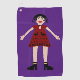 Serviette De Golf Gothique Halloween Vampire Lady