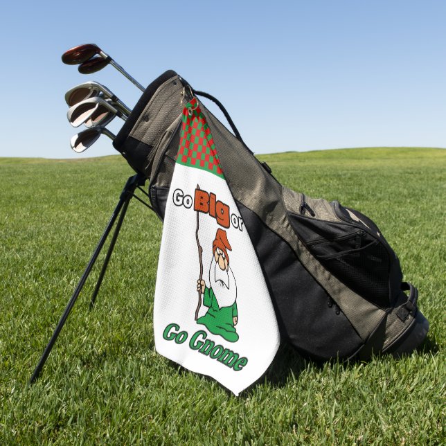 Serviette De Golf Grandes ou grandes, mignonnes, amusantes, prise de (Vert)