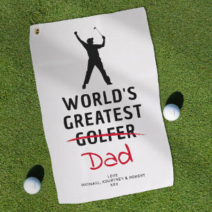 Serviette De Golf Gros Golfeur plus drôle Fête des pères photo perso