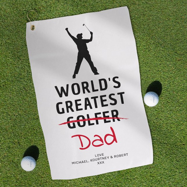 Serviette De Golf Gros Golfeur plus drôle Fête des pères photo perso (Créateur téléchargé)