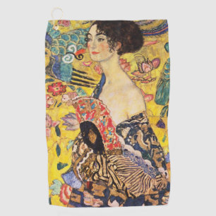 Serviette De Golf Gustav Klimt Dame avec éventail