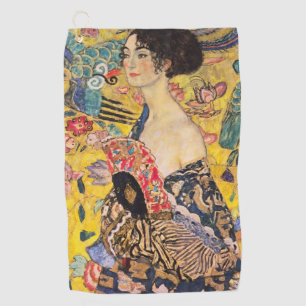 Serviette De Golf Gustav Klimt - Dame avec ventilateur