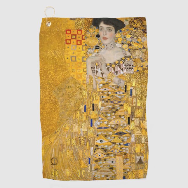 Serviette De Golf Gustav Klimt - Portrait d'Adele Bloch-Bauer I (Devant)