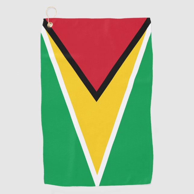 Serviette De Golf Guyana flag  (Devant)