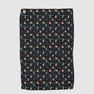Serviette De Golf Gymnastique Féminine Gymnastes avec Étoiles