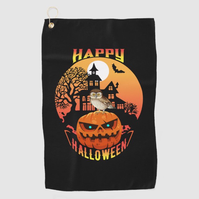 Serviette De Golf Halloween (Devant)